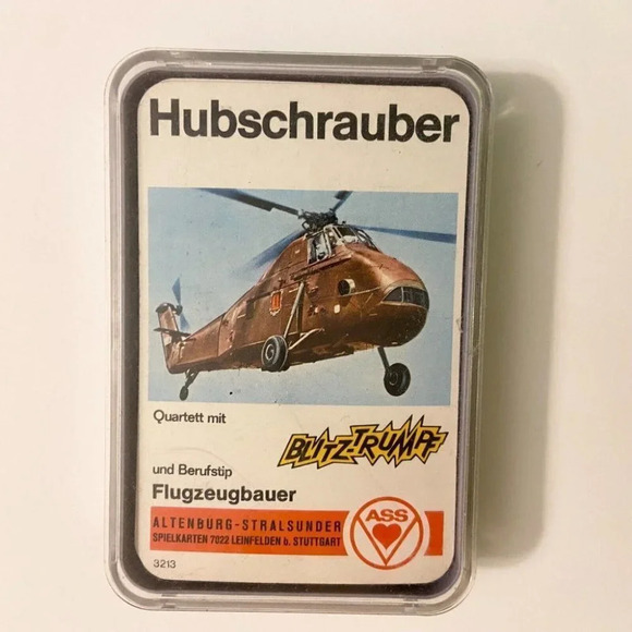 Vintage  Hubschrauber Blitz Trumpf Cards German Helicopter Collectible Card Game - Picture 2 of 11